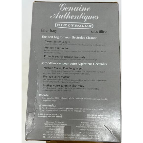 ElectroLux‎ Cleaner Genuine Authentiques 20/4 Ply Filter Bags - Picture 5 of 8
